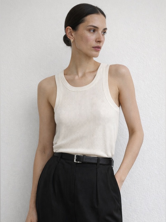 THE ROW RIBBED TANK TOP - Picture 1 of 6